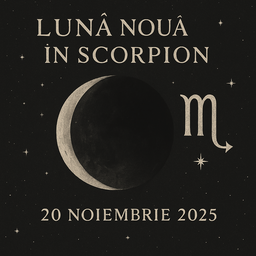 Lună Nouă în Scorpion – energie de început, mister și regenerare