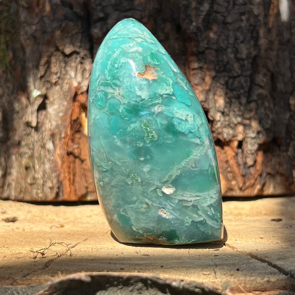 Crisopraz smarald, cristal benefic natural. DRUZY