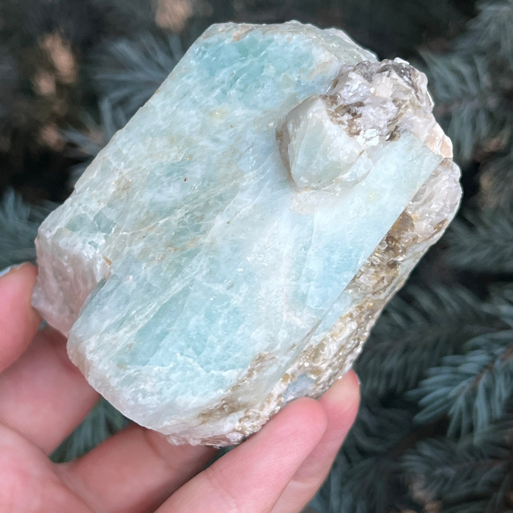 Acvamarin Pakistan piatra bruta model pk1, pietre semipretioase - druzy.ro 3 