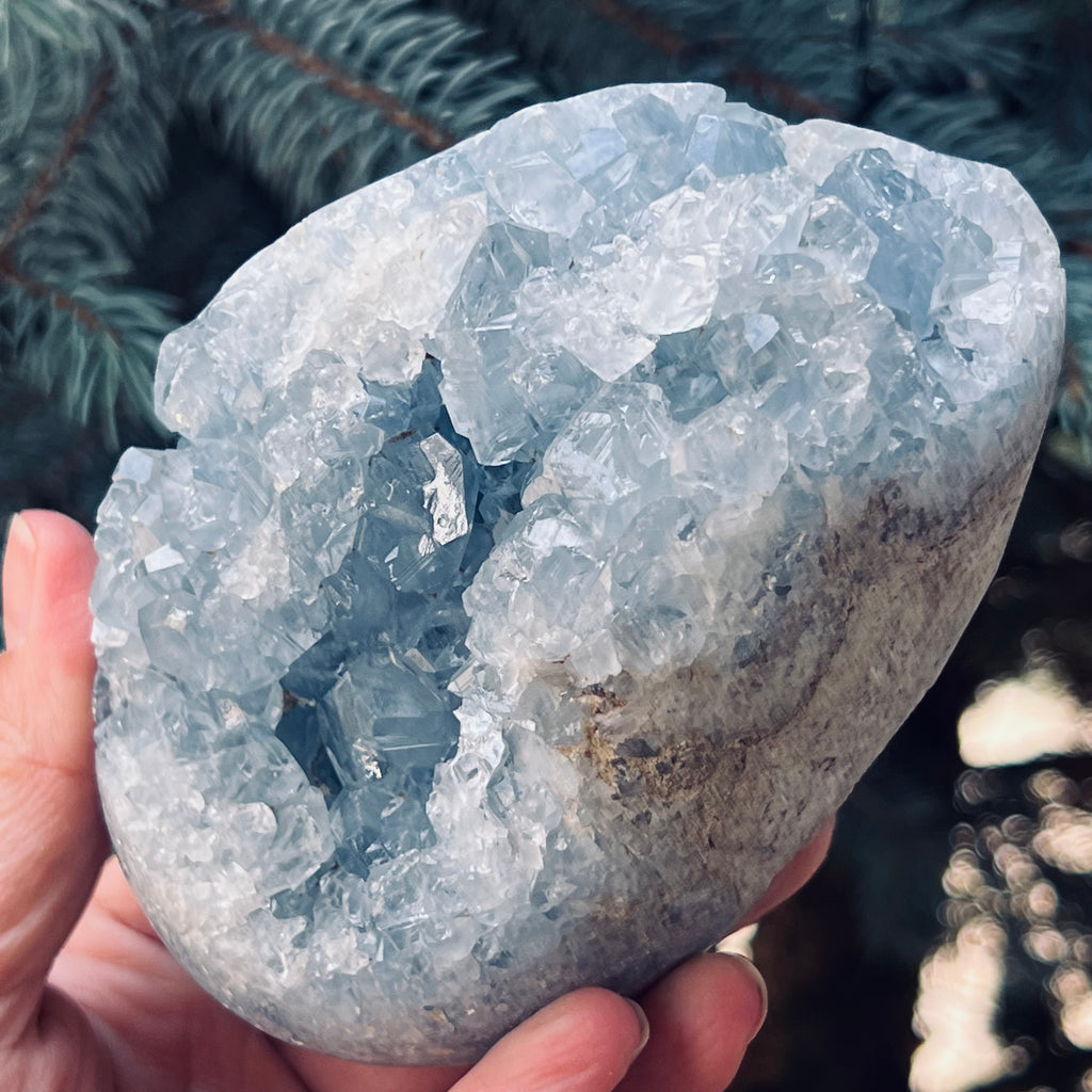 Ou geoda celestit /celestina model 73, druzy.ro, cristale 3
