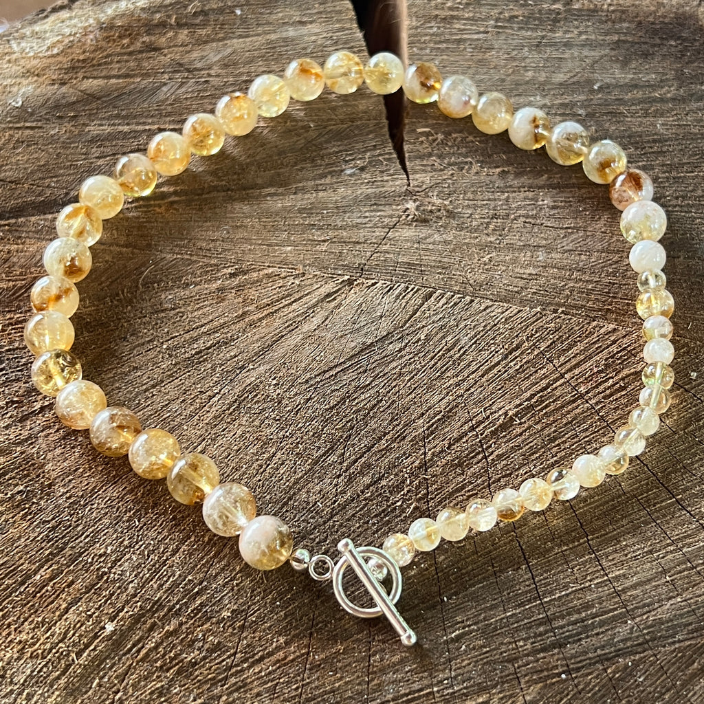 Colier citrin Glow#2, pietre semipretioase - druzy.ro 2 