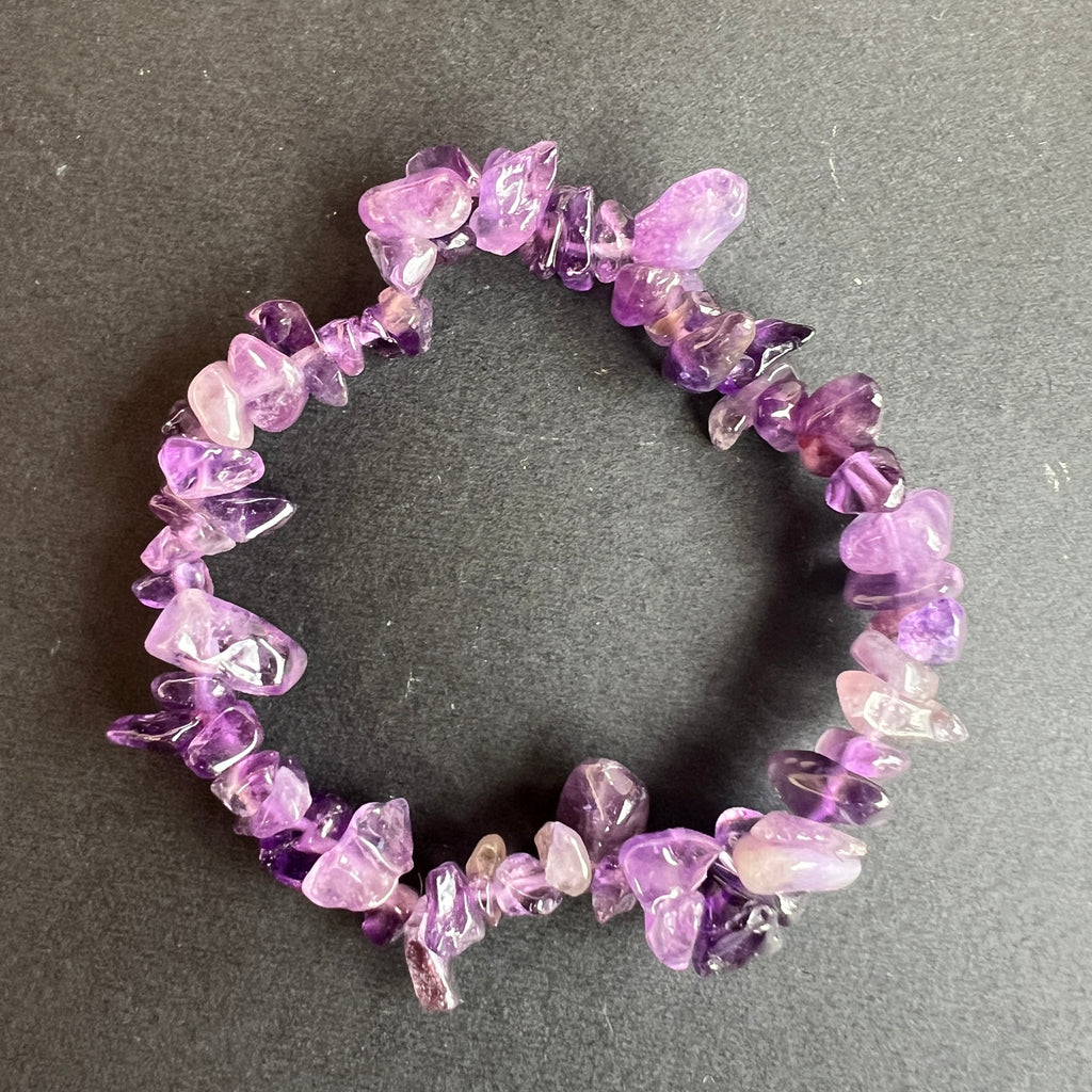 Bratara ametist chipsuri, pietre semipretioase - druzy.ro 2 