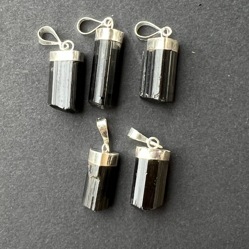 Pandantiv turmalina neagra argint, pietre semipretioase - druzy.ro 5 