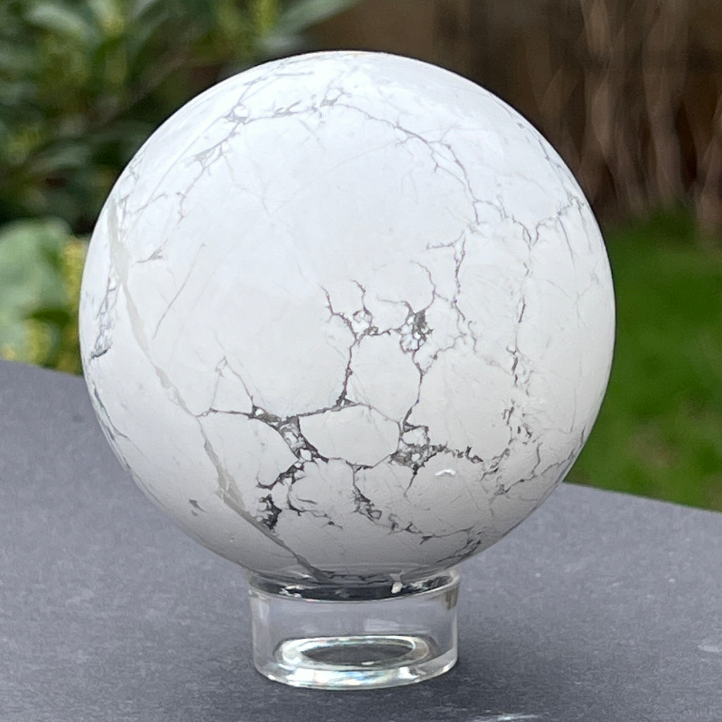 Sfera howlit alb model L2, pietre semipretioase - druzy.ro 5 