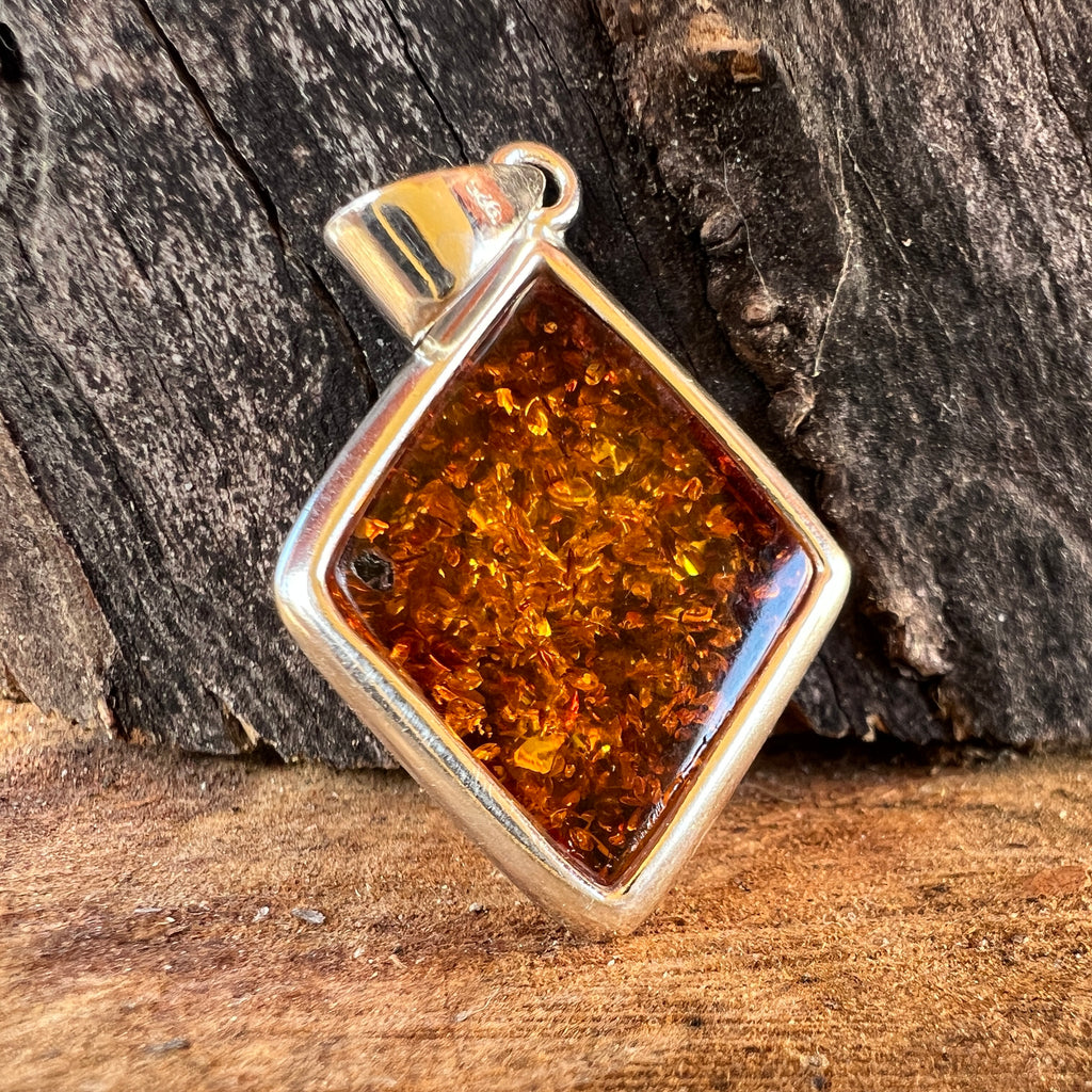 Pandantiv argint cu chihlimbar Amber7, pietre semipretioase - druzy.ro 2 