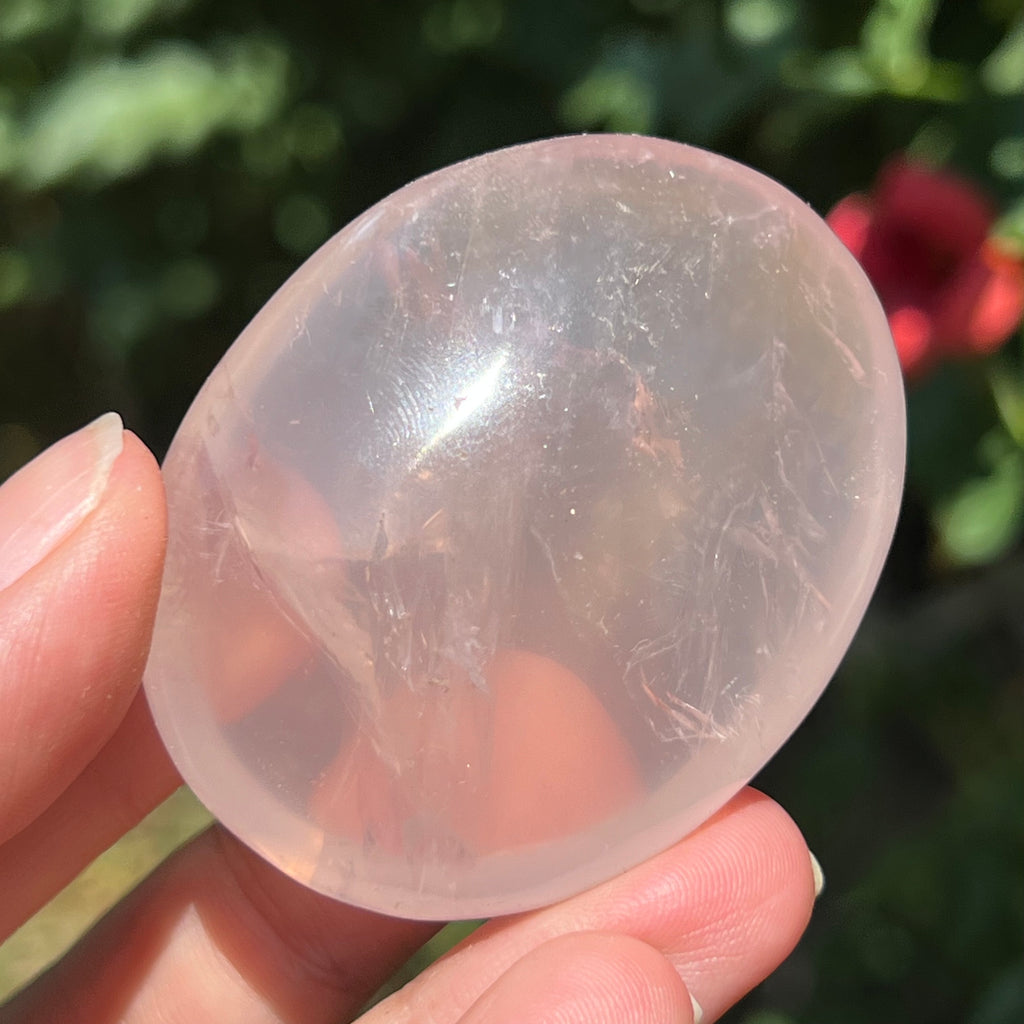 Palmstone cuart roz perlat din Madagascar, girasol m6, druzy.ro, pietre semipretioase 5