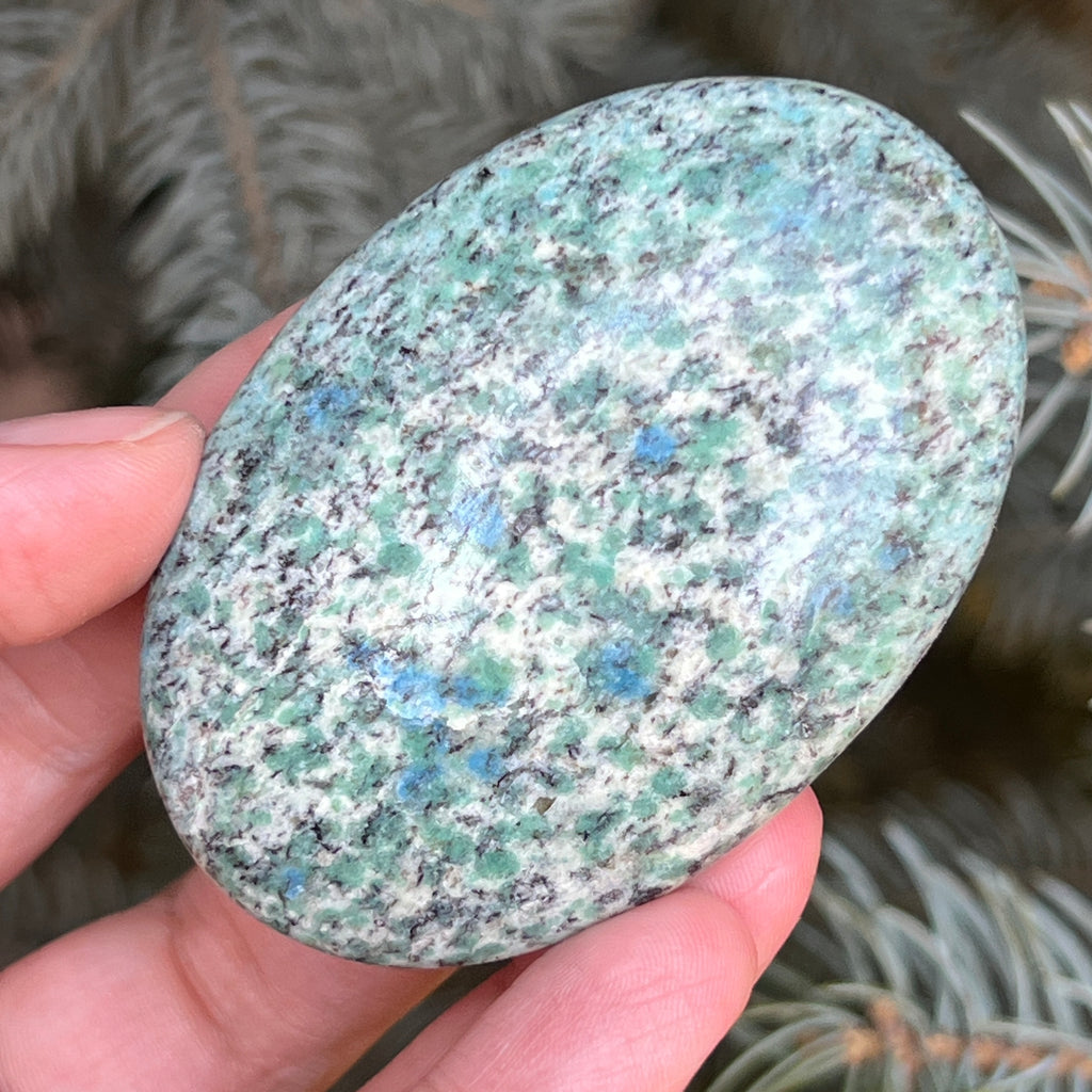 Palmstone K2 Granit cu azurit model 12, pietre semipretioase - druzy.ro 1 