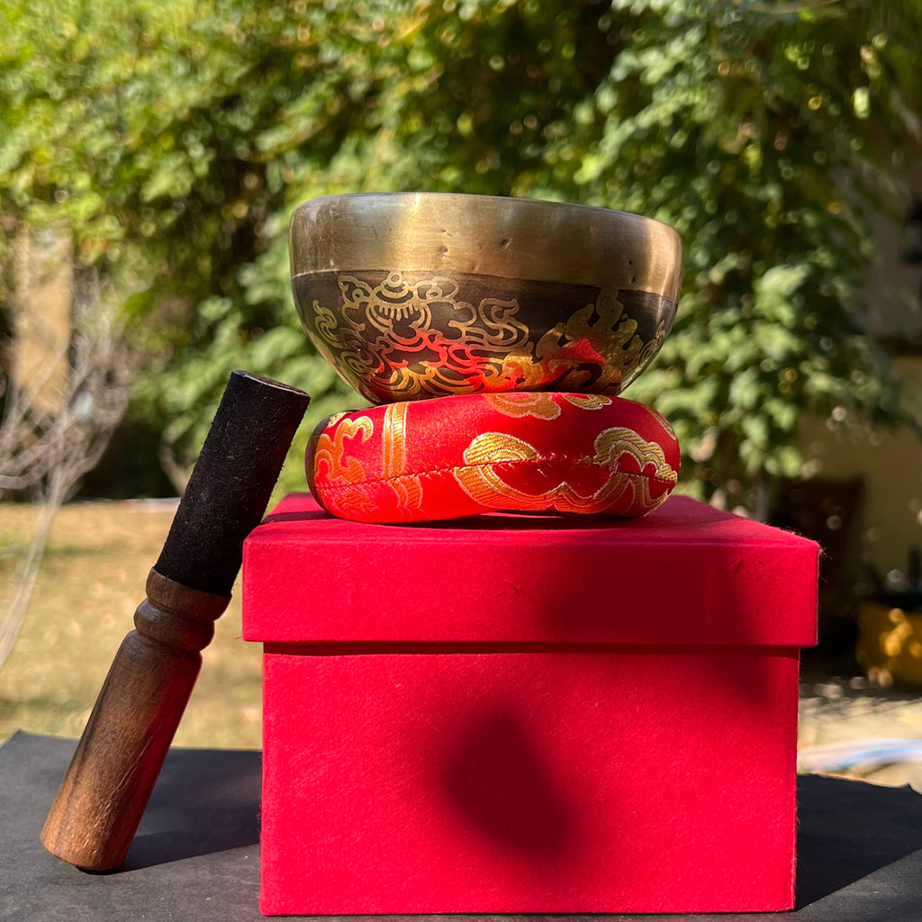 Bol tibetan muzical deluxe 11 cm, gravat tibet, druzy.ro 4
