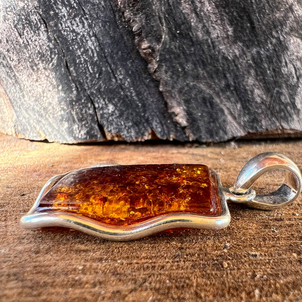 Pandantiv argint cu chihlimbar Amber10, pietre semipretioase - druzy.ro 2 