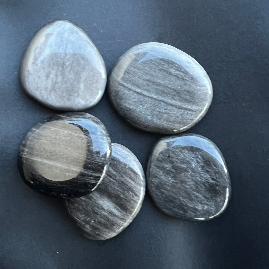 Palmstone obsidian argintiu, pietre semipretioase - druzy.ro 1 