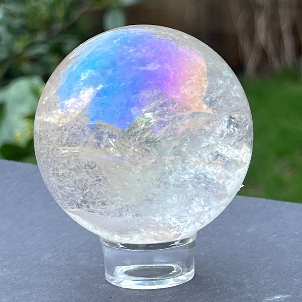 Sfera cuart roz aura model 5, pietre semipretioase - druzy.ro 2 