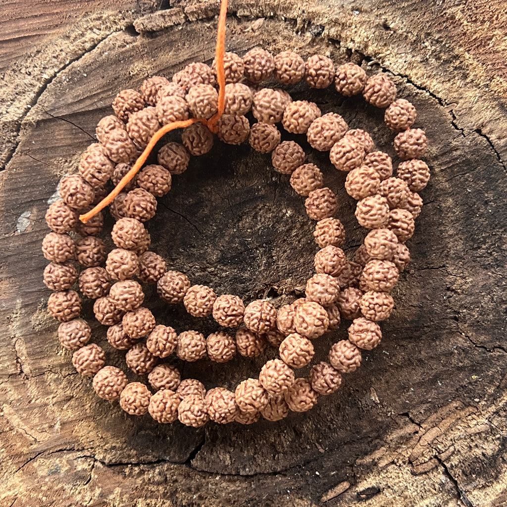 Sirag margele pietre semipretioase sfere RUDRAKSHA 80 cm, pietre semipretioase - druzy.ro 2 