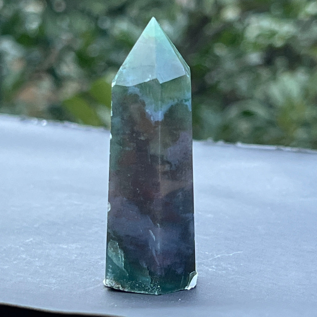 Obelisc agat muschi model 5, pietre semipretioase - druzy.ro 1 