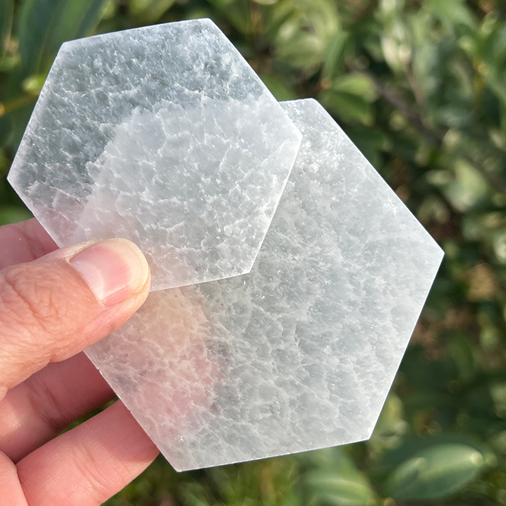 Selenit forma hexagon, pietre semipretioase - druzy.ro 10 
