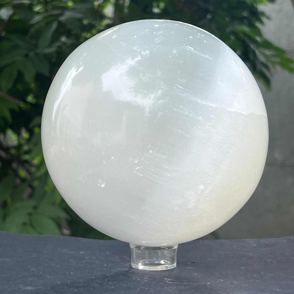 Sfera selenit XL model 1, pietre semipretioase - druzy.ro 4 