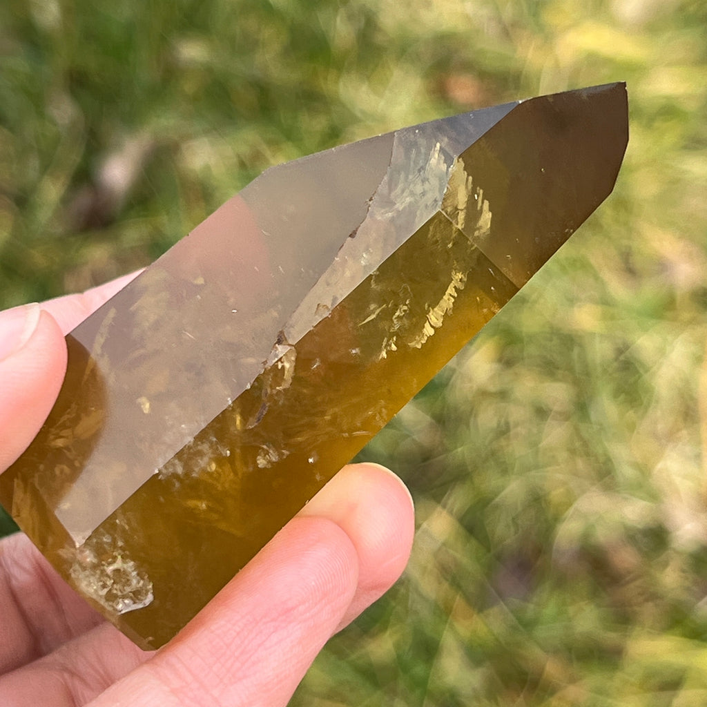 Obelisc citrin Brazilia calitate Extra AAA model 4, pietre semipretioase - druzy.ro 14 