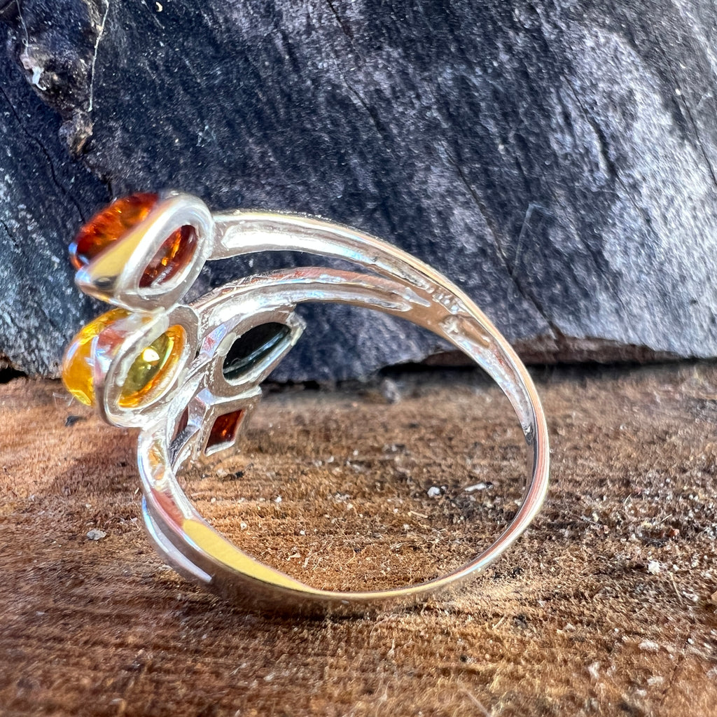 Inel argint cu chihlimbar Amber9, pietre semipretioase - druzy.ro 4 