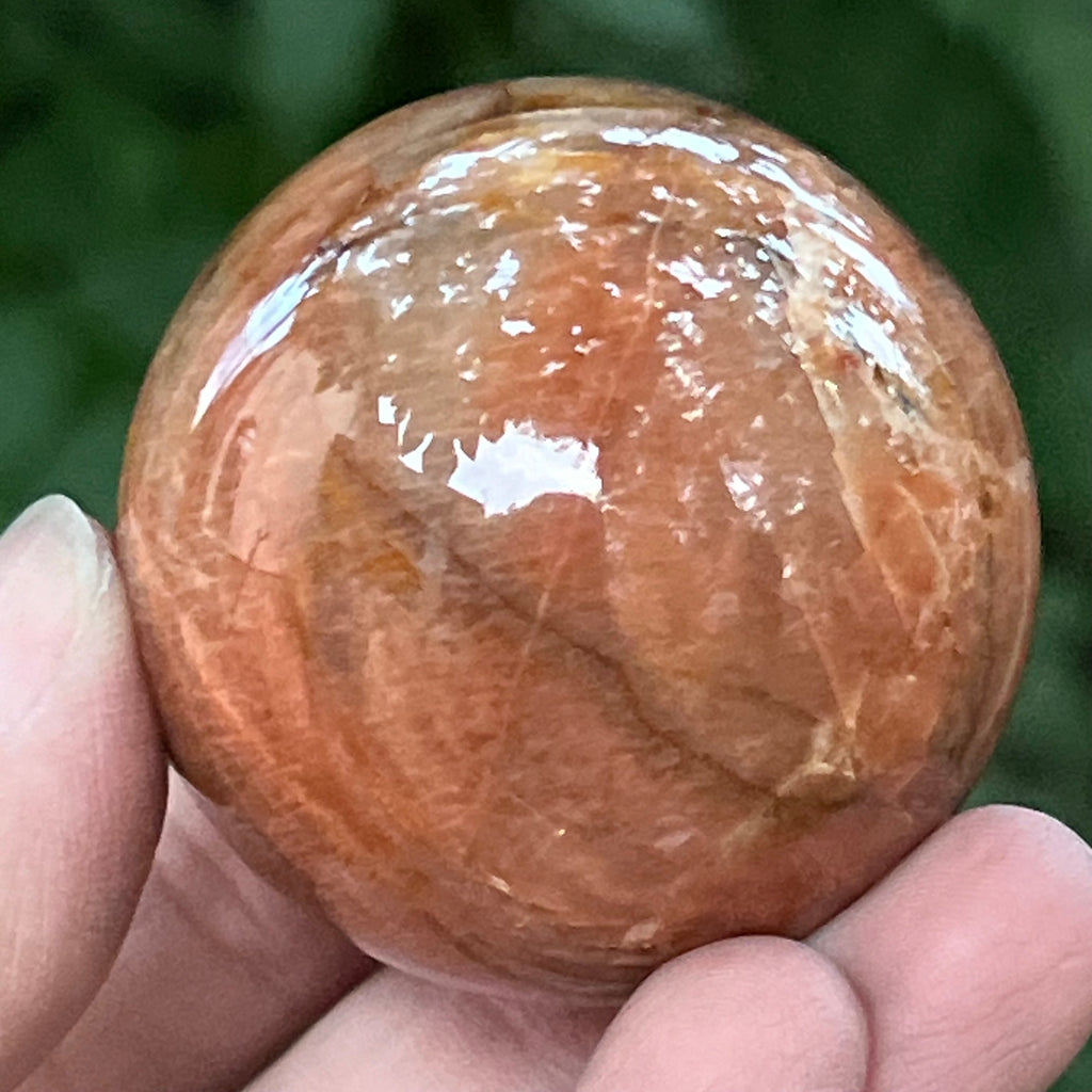 Piatra lunii somon piersica sfera model 9, pietre semipretioase - druzy.ro 8 
