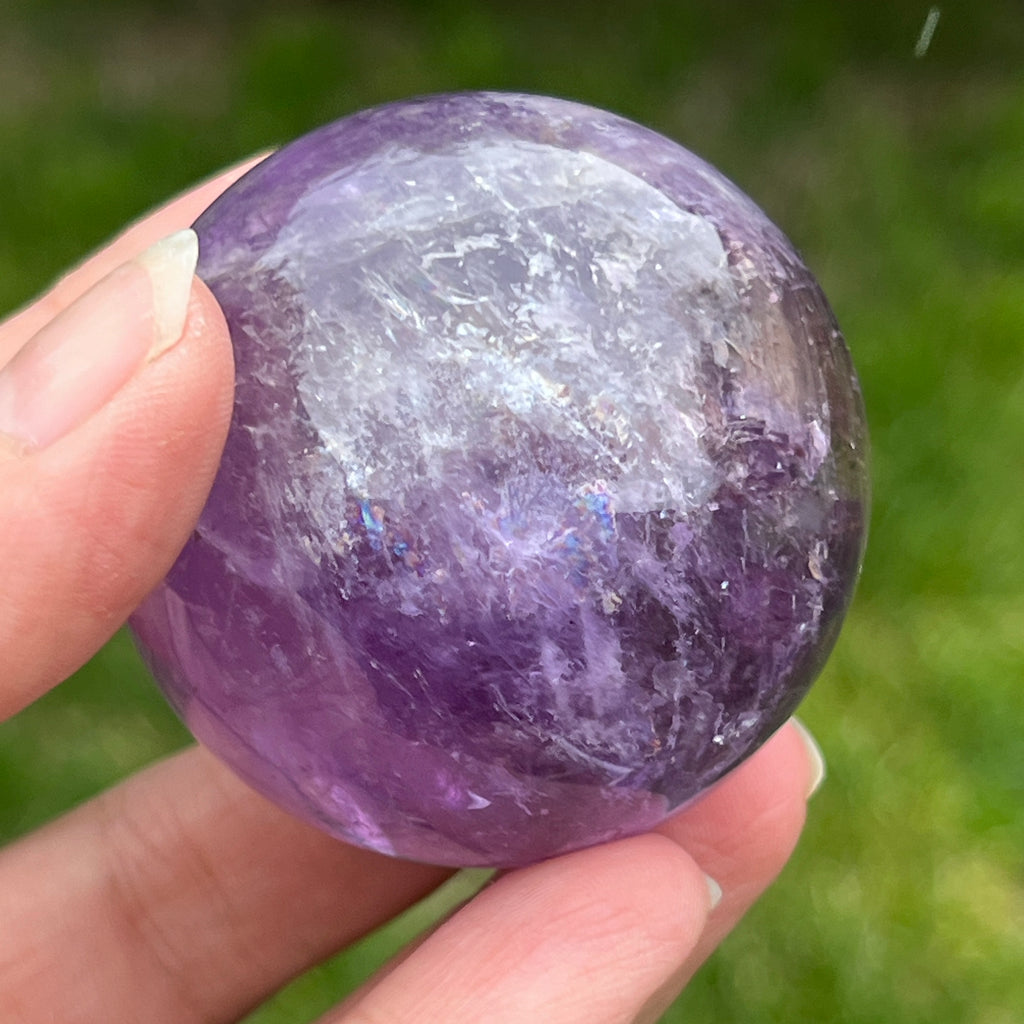 Sfera ametist AA din Brazilia model 7, pietre semipretioase - druzy.ro 3 