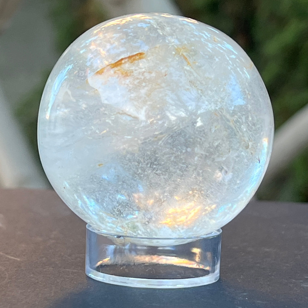 Sfera 5.4 cm cuart rutilat model 7, druzy.ro, cristale 2