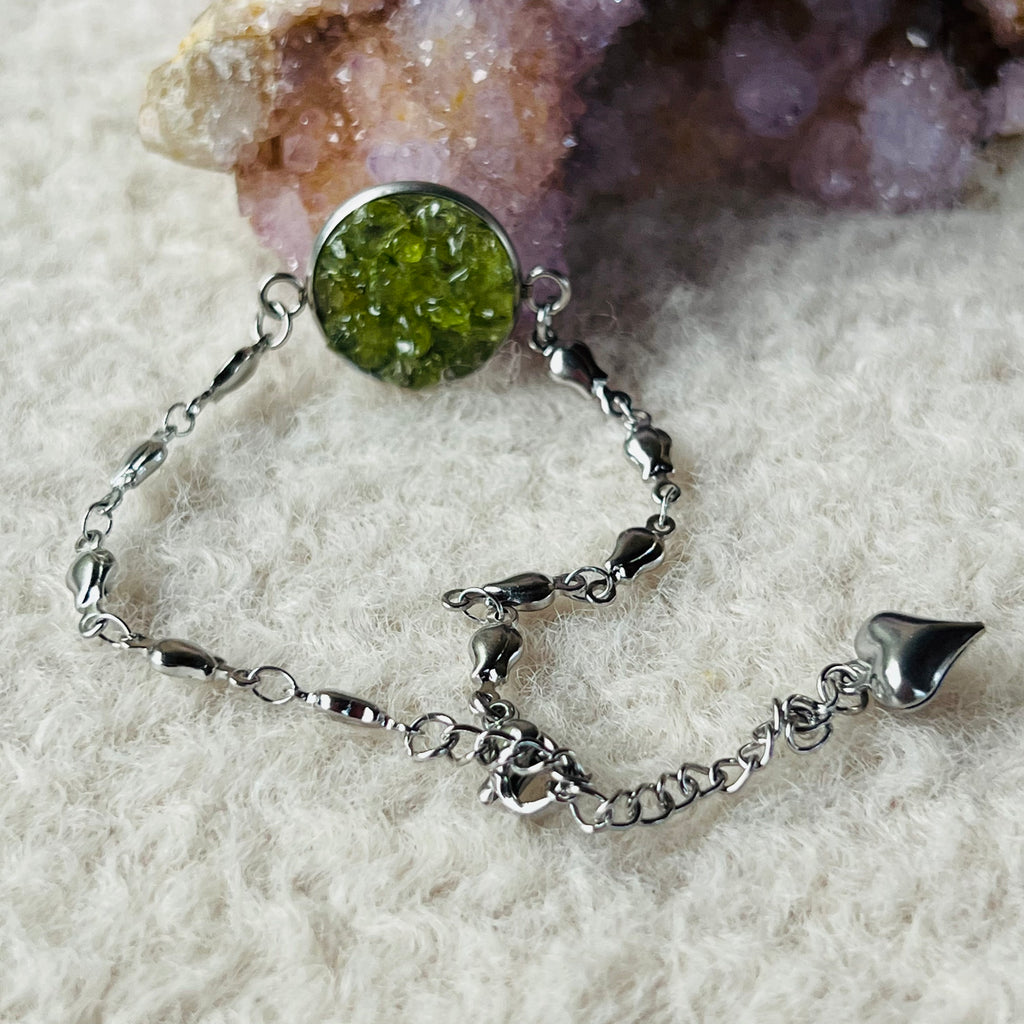 Bratara peridot Essence, pietre semipretioase, DRUZY.RO 3