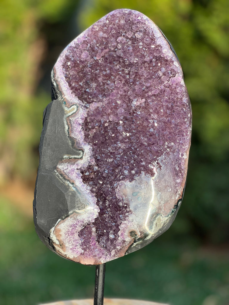 Geoda ametist Uruguay  40 cm XL model 2, druzy.ro, cristale 2