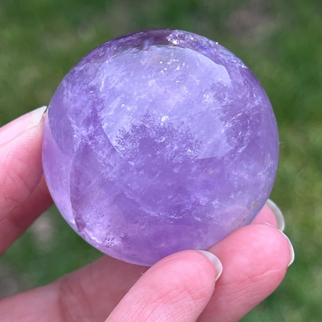 Sfera ametist AA din Brazilia model 12, pietre semipretioase - druzy.ro 8 