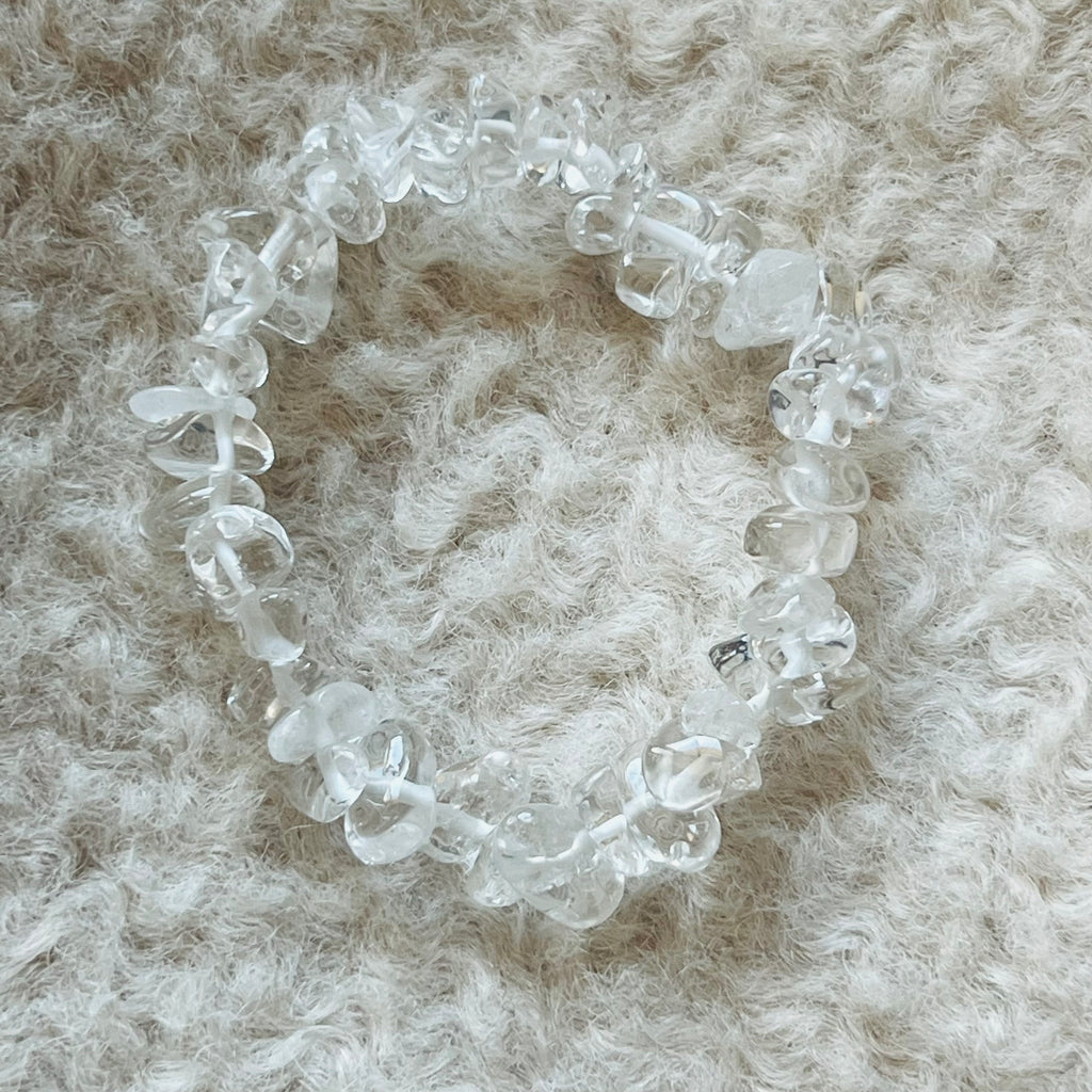 Bratara copii chipsuri cuart de stanca, druzy.ro, pietre semipretioase 1