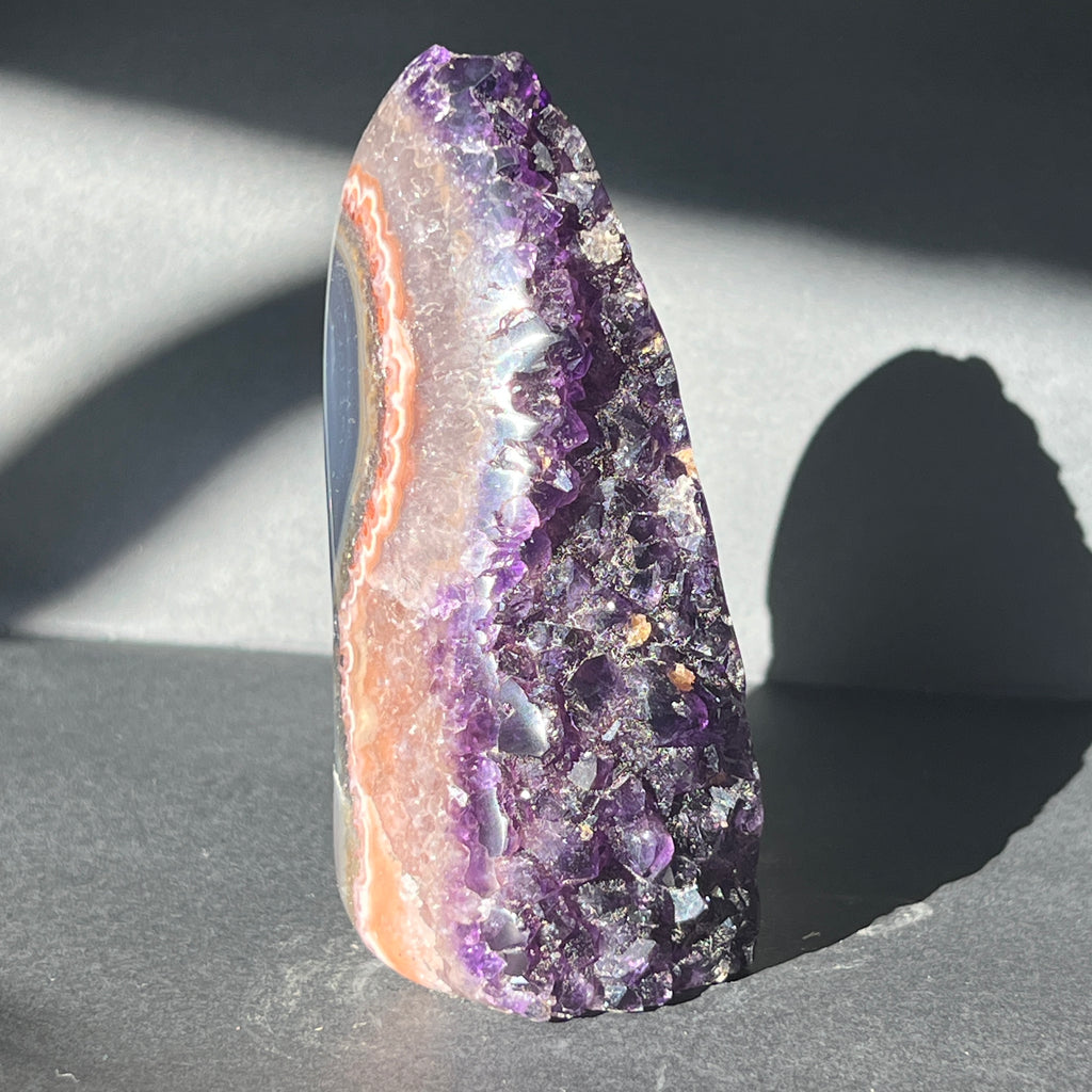 Geoda ametist Uruguay AAA model 8, pietre semipretioase - druzy.ro 11 