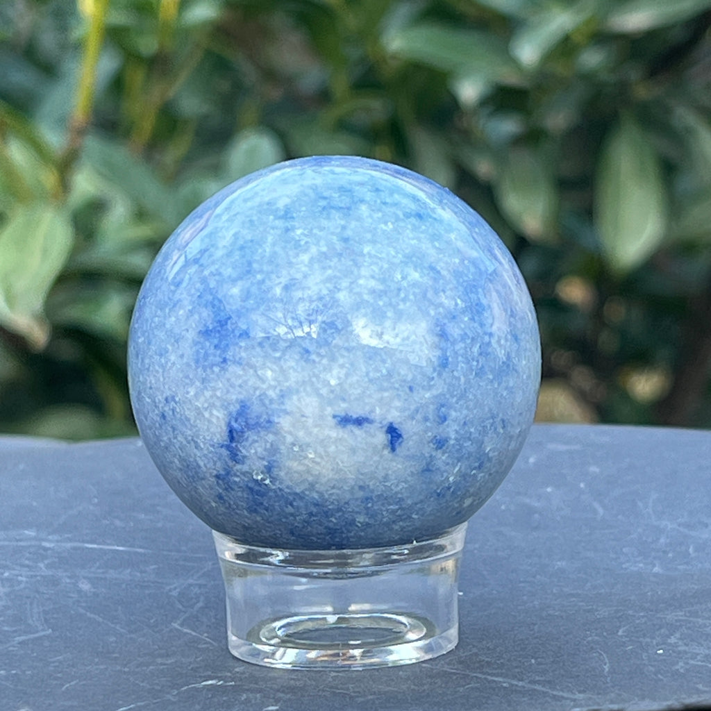 Sfera aventurin albastru model 4, pietre semipretioase - druzy.ro 4 