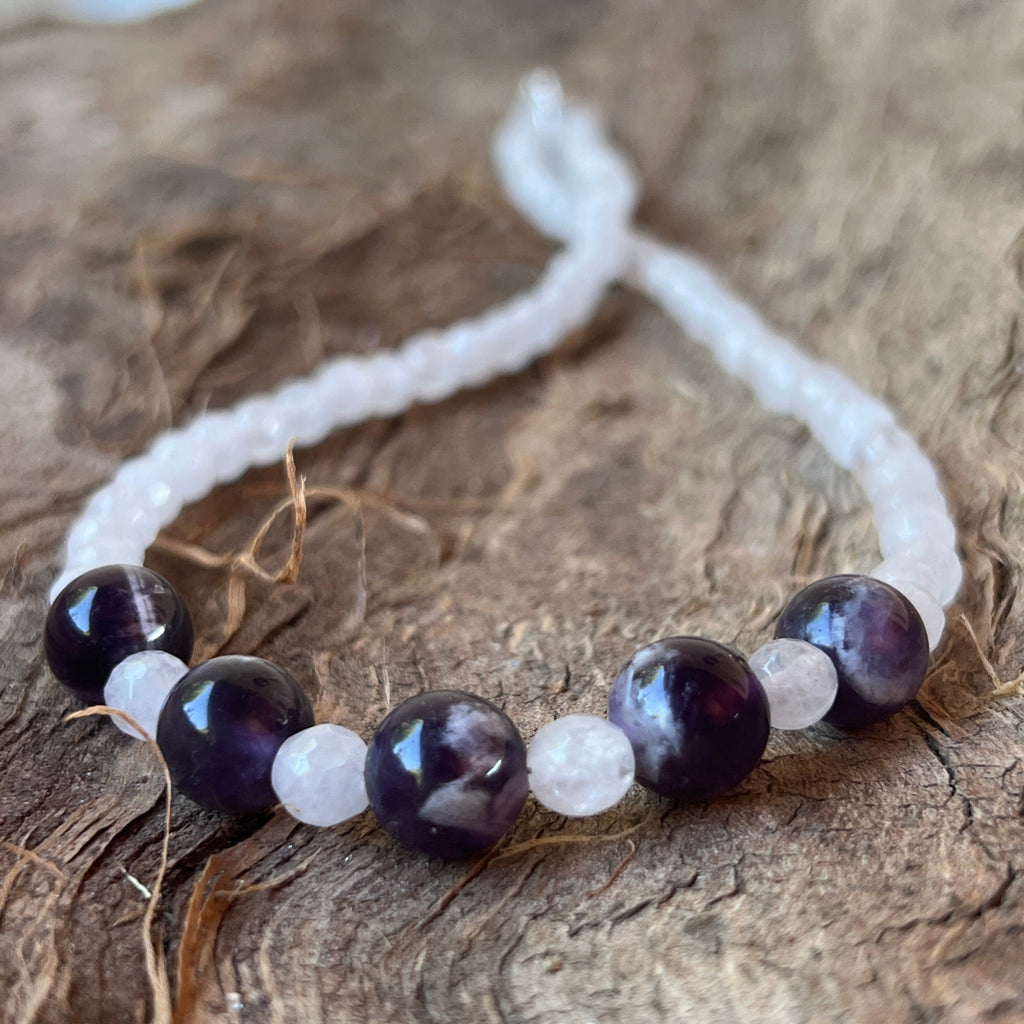 Colier ametist, jad Serenity#17, pietre semipretioase - druzy.ro 1 