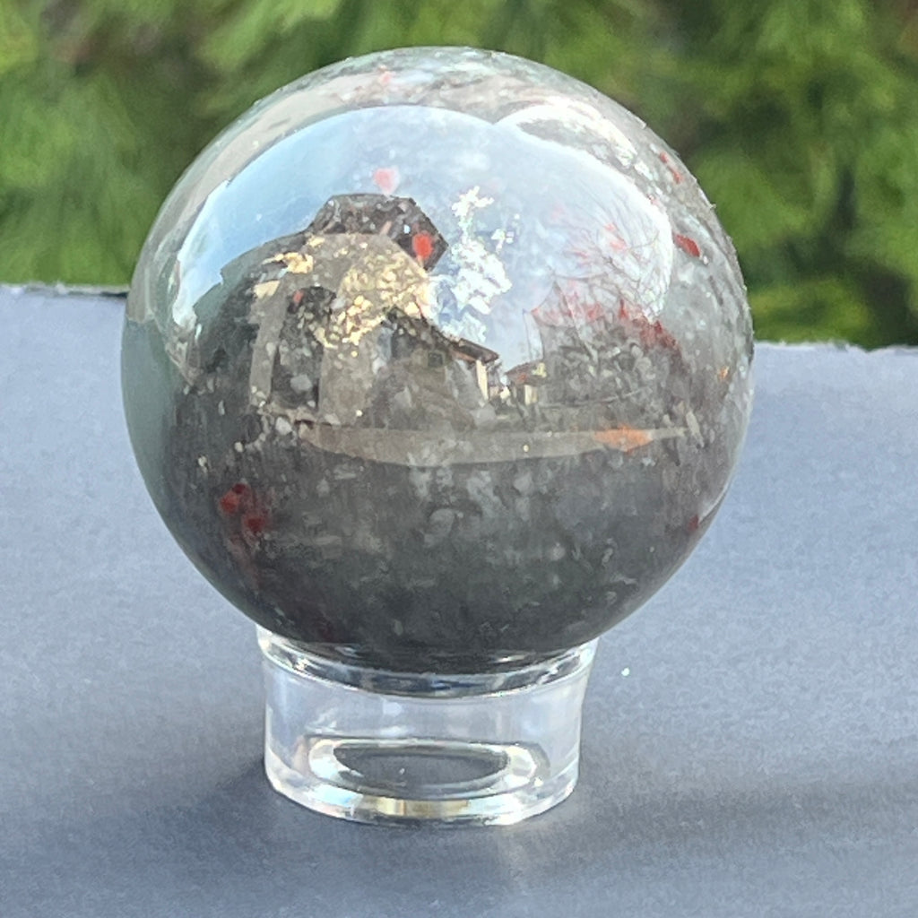 Sfera seftonit piatra sangelui model 3, pietre semipretioase - druzy.ro 4 