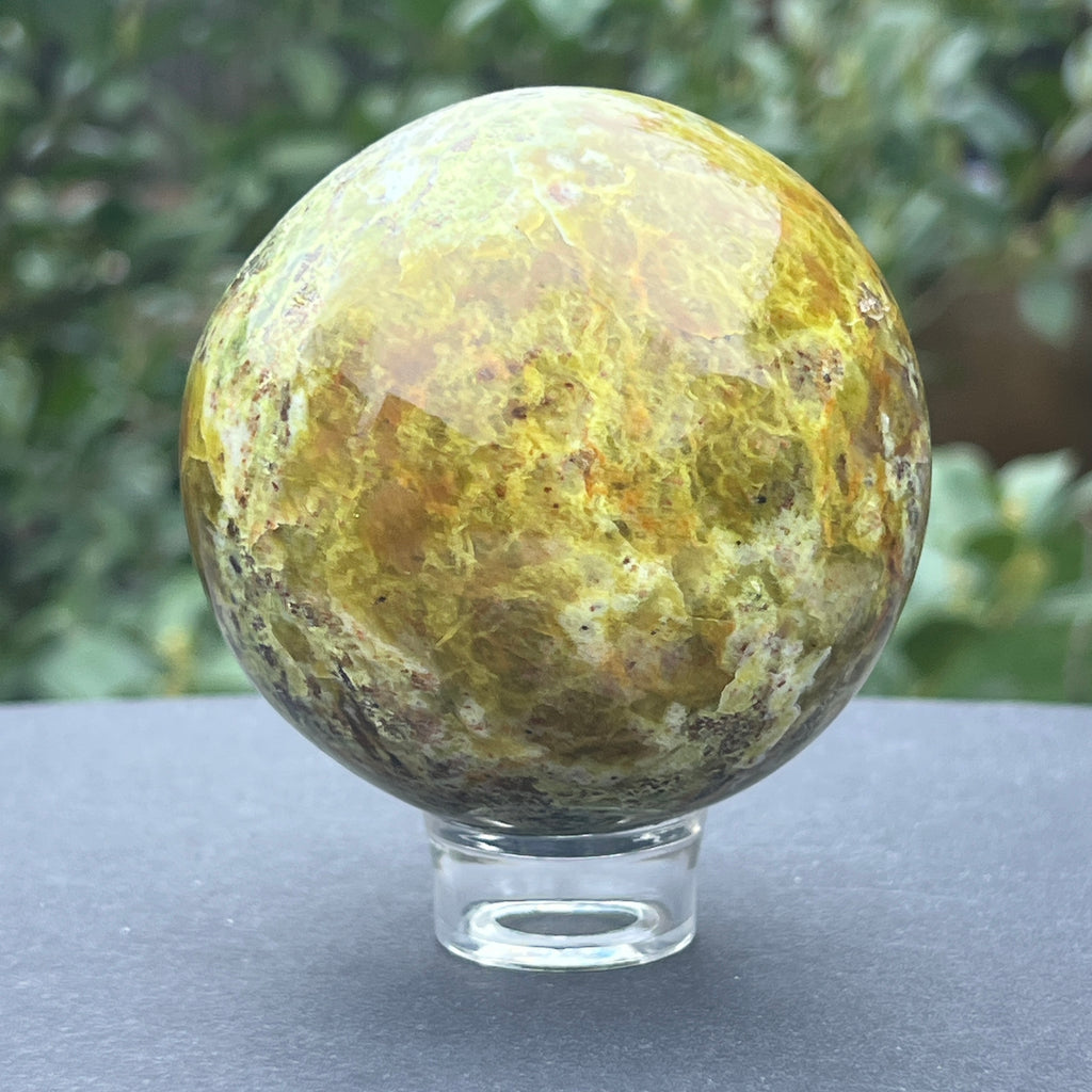 Sfera Opal verde model 2, pietre semipretioase - druzy.ro 2 
