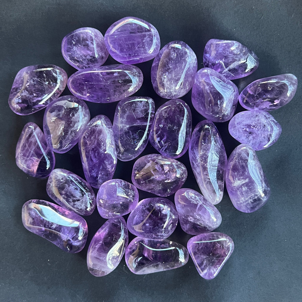 Ametist piatra rulata mini model L, pietre semipretioase - druzy.ro 4 