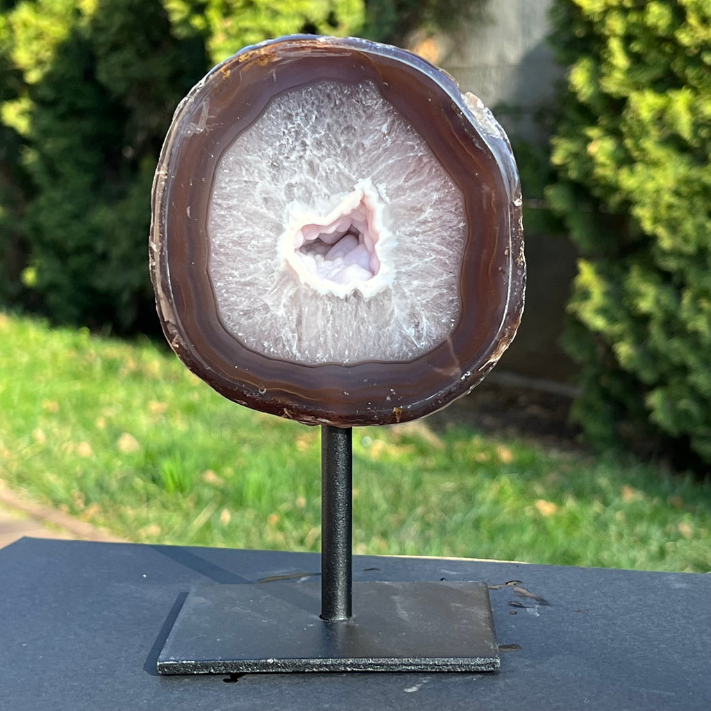 Geoda agat stand model 5, druzy.ro, cristale 8