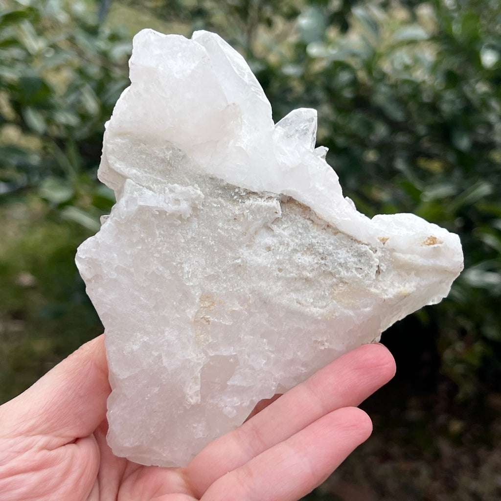 Varf cuart incolor natural, floare de mina L34, pietre semipretioase - druzy.ro 5 