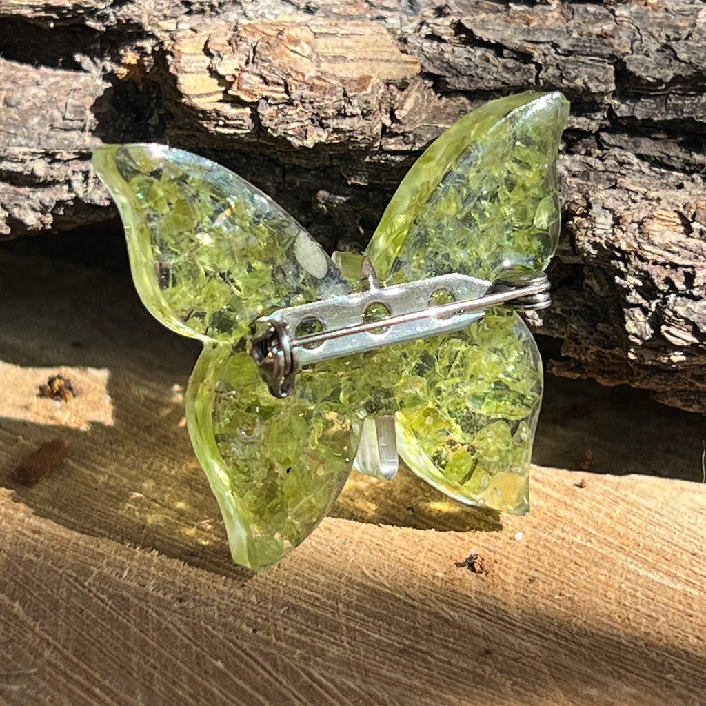 Brosa Butterfly peridot Essence, druzy.ro, pietre semipretioase 2