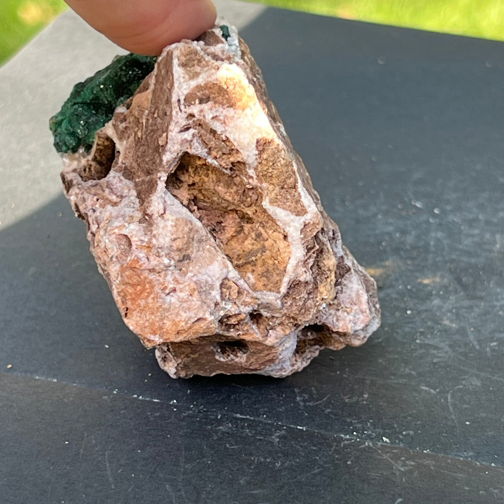 Malachit in matrix cuart si dolomit din Congo model 5, pietre semipretioase - druzy.ro 5