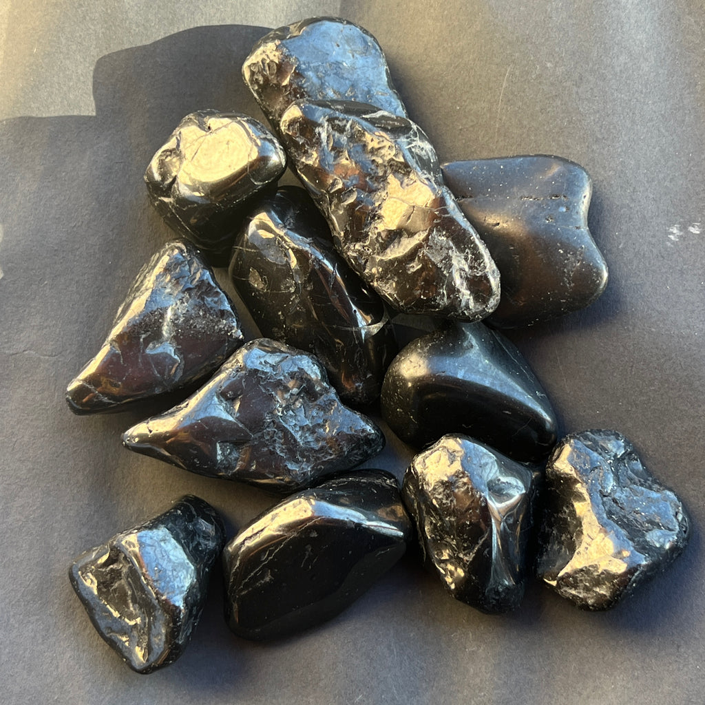 Shungit piatra rulata L, pietre semipretioase - druzy.ro 2 