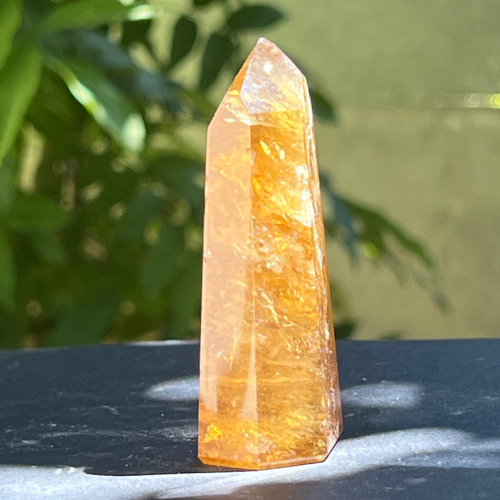 Obelisc citrin Brazilia calitate Extra AAA model 15, pietre semipretioase - druzy.ro 4 