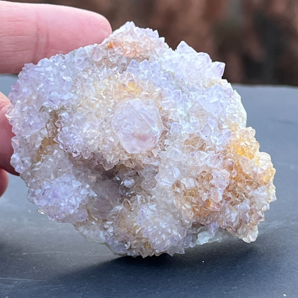 Cluster cuart cactus / spirit ametist liliac Africa de Sud model 122, pietre semipretioase - druzy.ro 1 