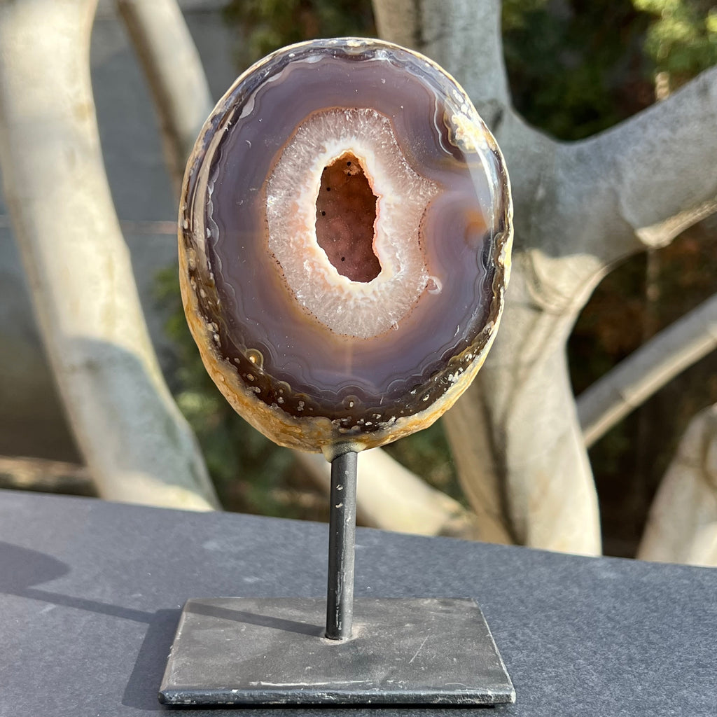 Geoda agat stand model 1, druzy.ro, cristale 2