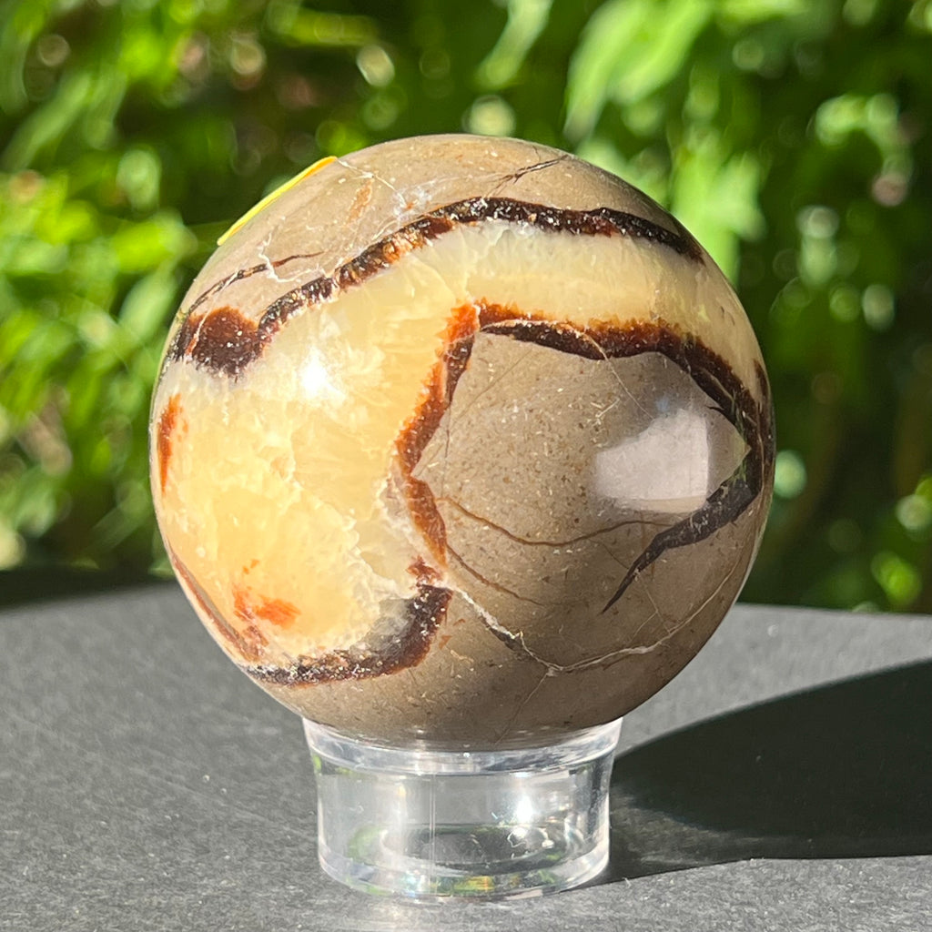 Sfera septaria 5.5 cm model 1, druzy.ro, cristale 1