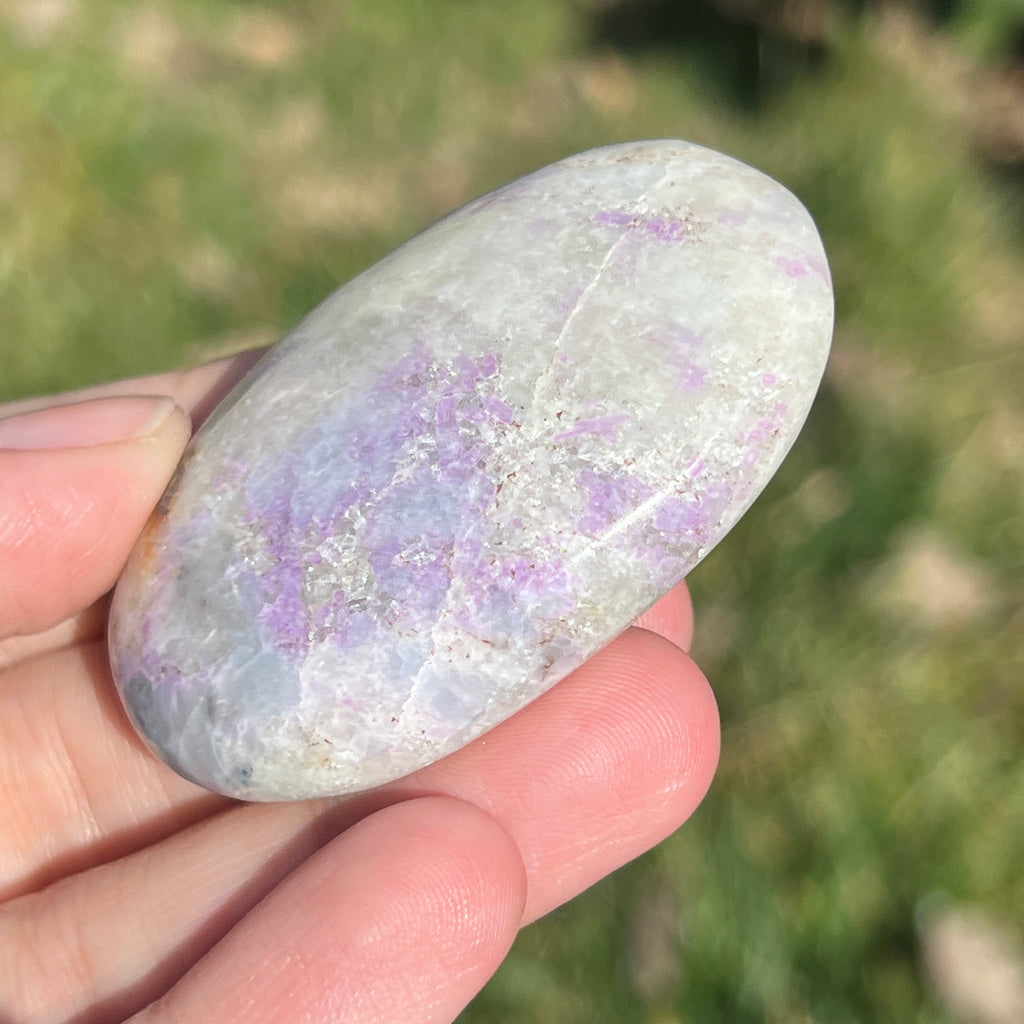 Hackmanit mov Uv reactive palmstone m14, pietre semipretioase - druzy.ro 6 