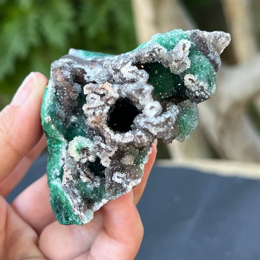 Malachit & dolomit in matrix cuart, cupru din Congo model 1, druzy.ro, pietre semipretioase 3