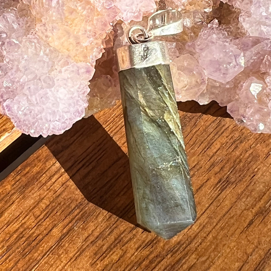 Pandantiv argint labradorit m7, druzy.ro, cristale 1