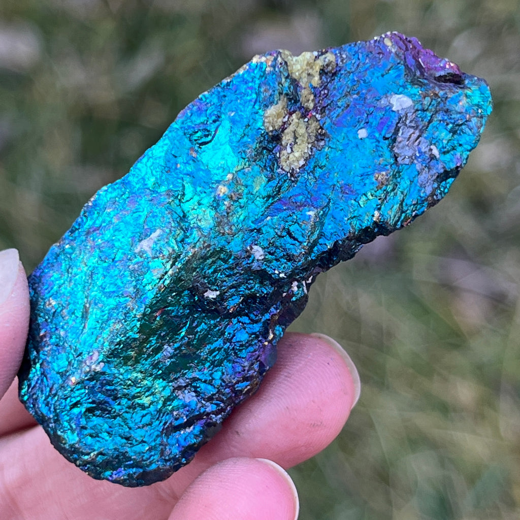 Calcopirita iridescentă din Mexic model 7, pietre semipretioase - druzy.ro 1 