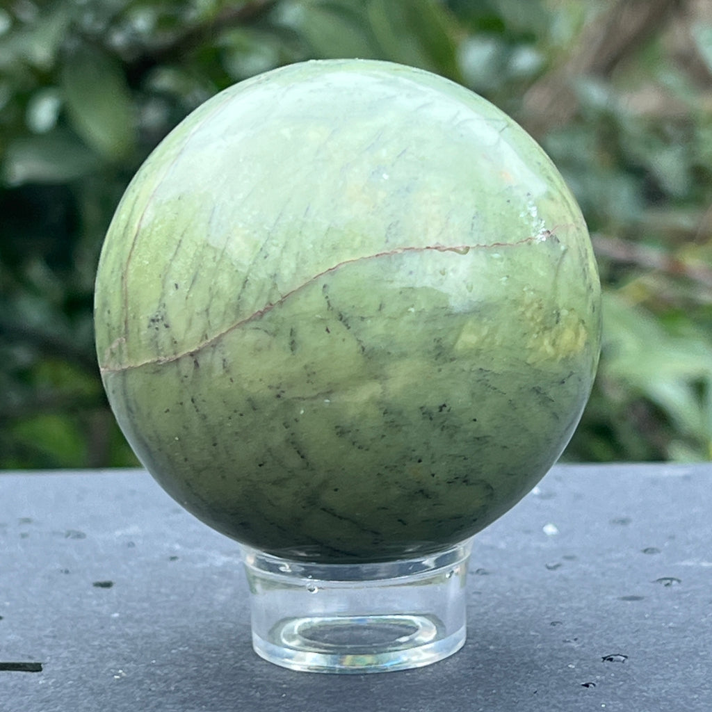 Sfera jad verde nefrit din Pakistan model 3, pietre semipretioase - druzy.ro 4 