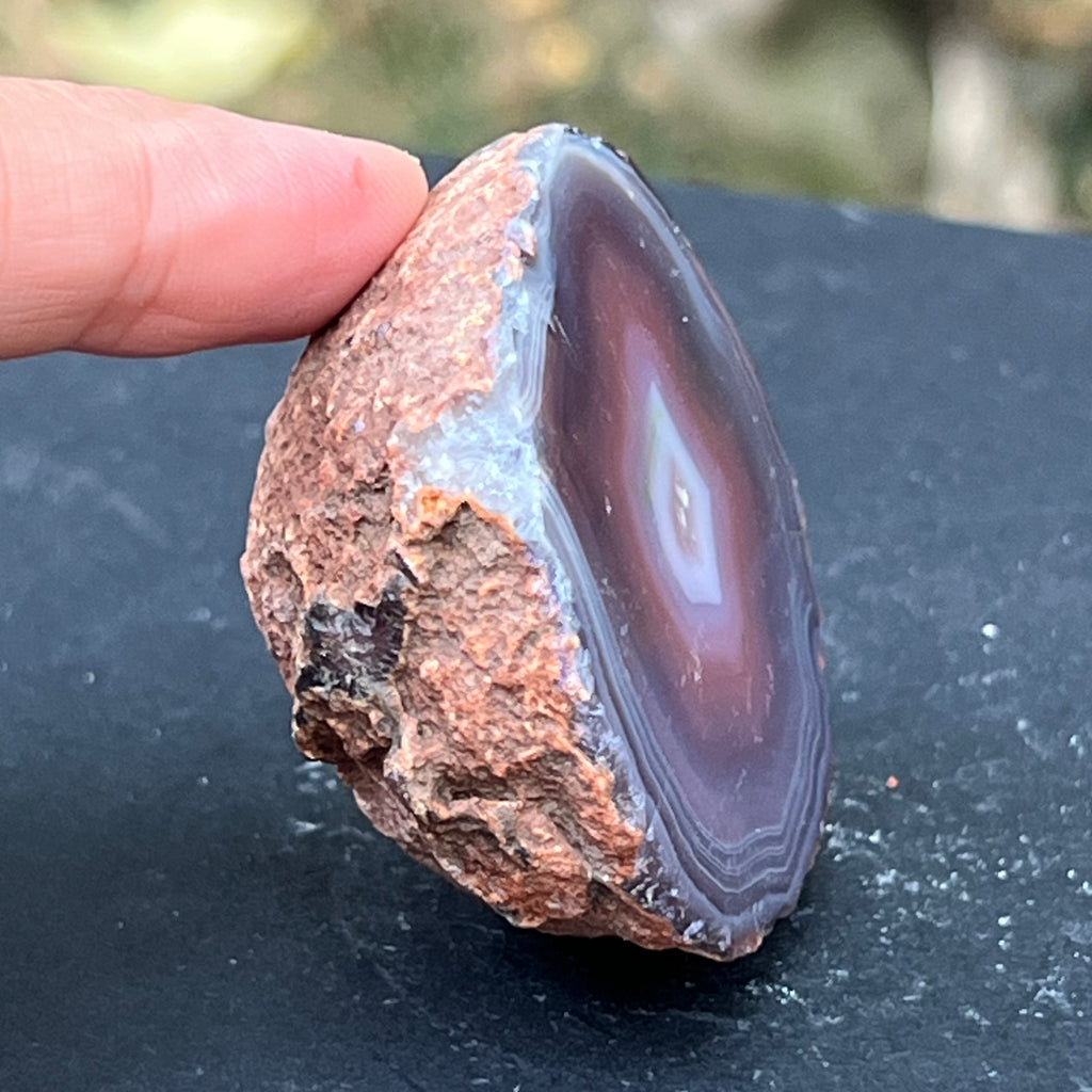 Agat de Botswana, nodul agat river model 10, druzy.ro, cristale 5