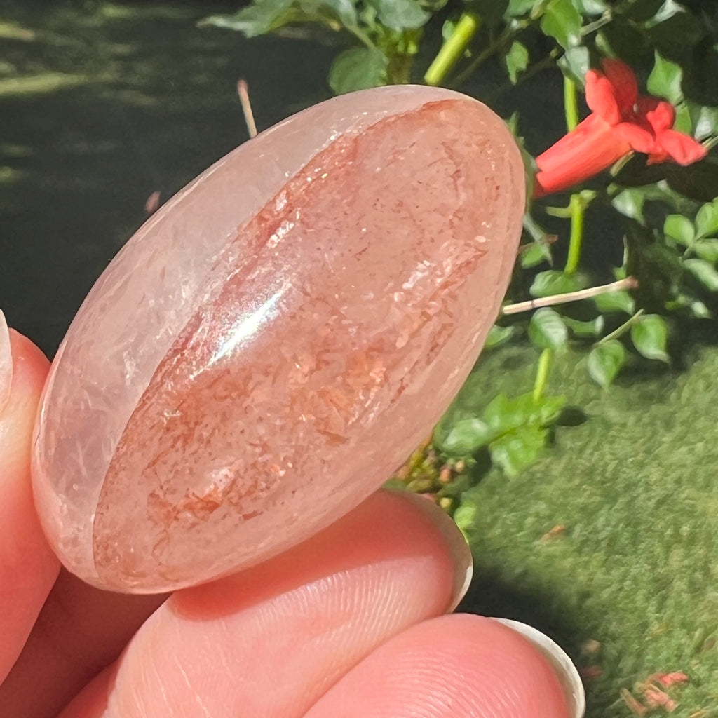 Palmstone cuart rosu hematoid Madagascar m2, cuart de foc, pietre semipretioase - druzy.ro 2